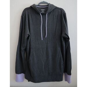 Jambys #161431 Women's Sz S Gray/Lavender MicroModal House Hoodie Pullover